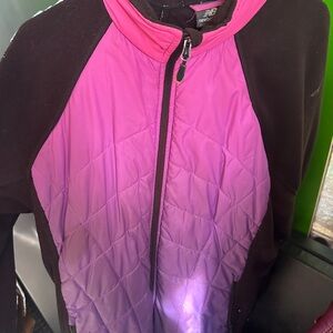 New Balance Black and Pink Quilted Jacket